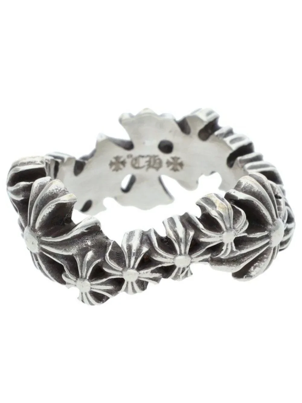 Chrome Hearts Plus Wave Silver Ring